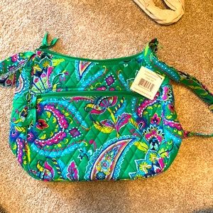 Vera Bradley Emerald Paisley Carryall Crossbody NWT